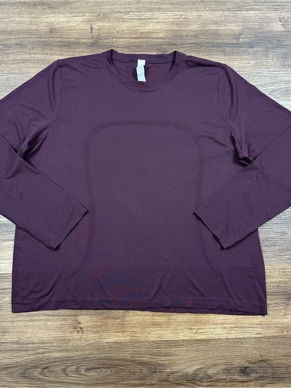Lululemon Swiftly Tech Relaxed Long Sleeve Shirt Womens Size 14 Purple Plum